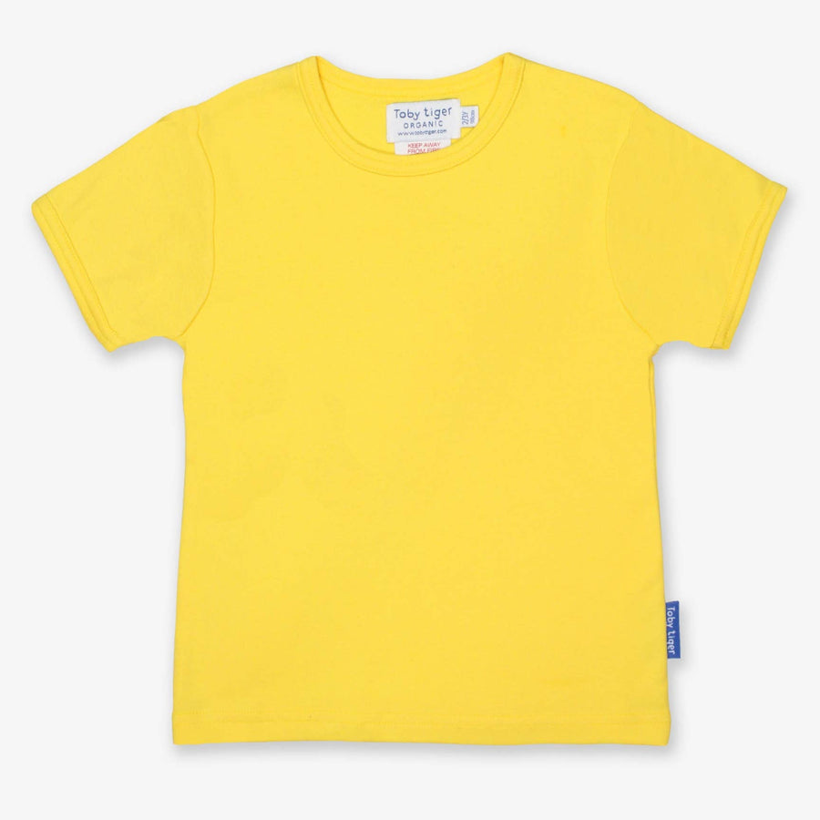 T shirt Organic Yellow Basic T-Shirt Toby tiger