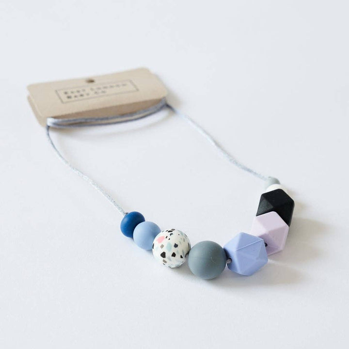 Teething Necklace Hoxton silicone teething/fiddle necklace for new mamas East London Baby Co