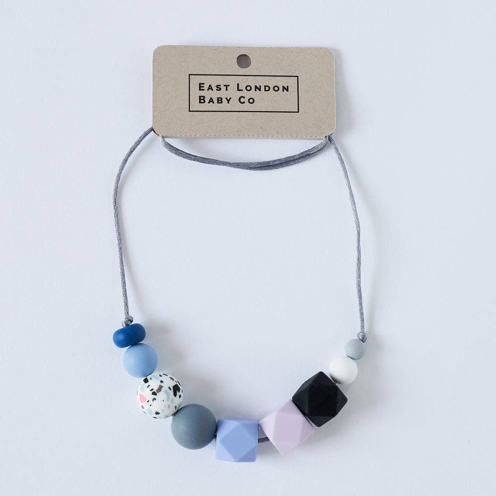 Teething Necklace Hoxton silicone teething/fiddle necklace for new mamas East London Baby Co