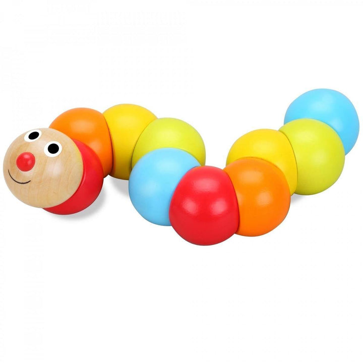Wooden Caterpillar toy by classic world. 