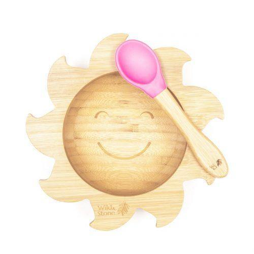 Weaning Baby Bamboo Weaning Bowl and Spoon Set – You Are My Sunshine Wild and Stone